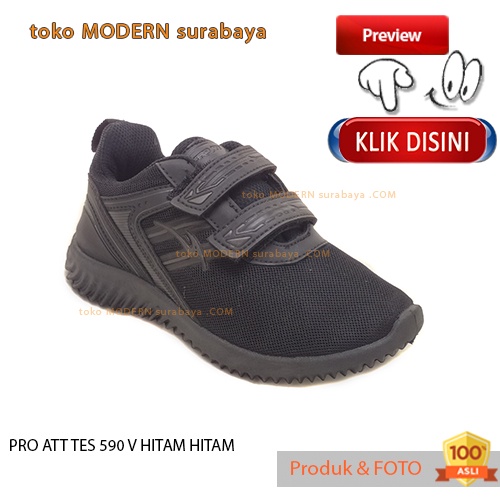 sepatu anak sekolah sneakers kets velcro PRO ATT TES 590 V