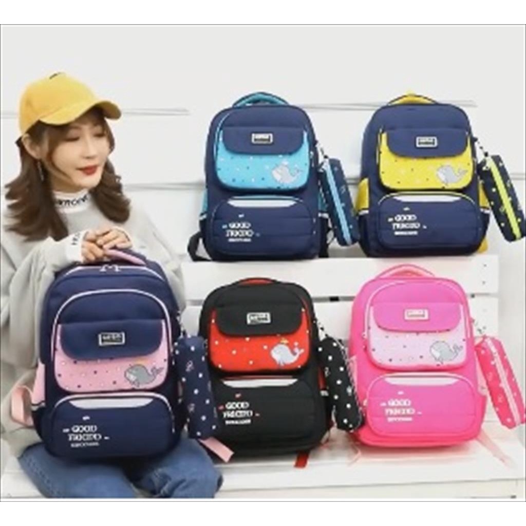 MJS 225 - Tas Ransel Paus Backpack Fashion Anak Korea Tas Sekolah Anak Perempuan dan Laki-laki