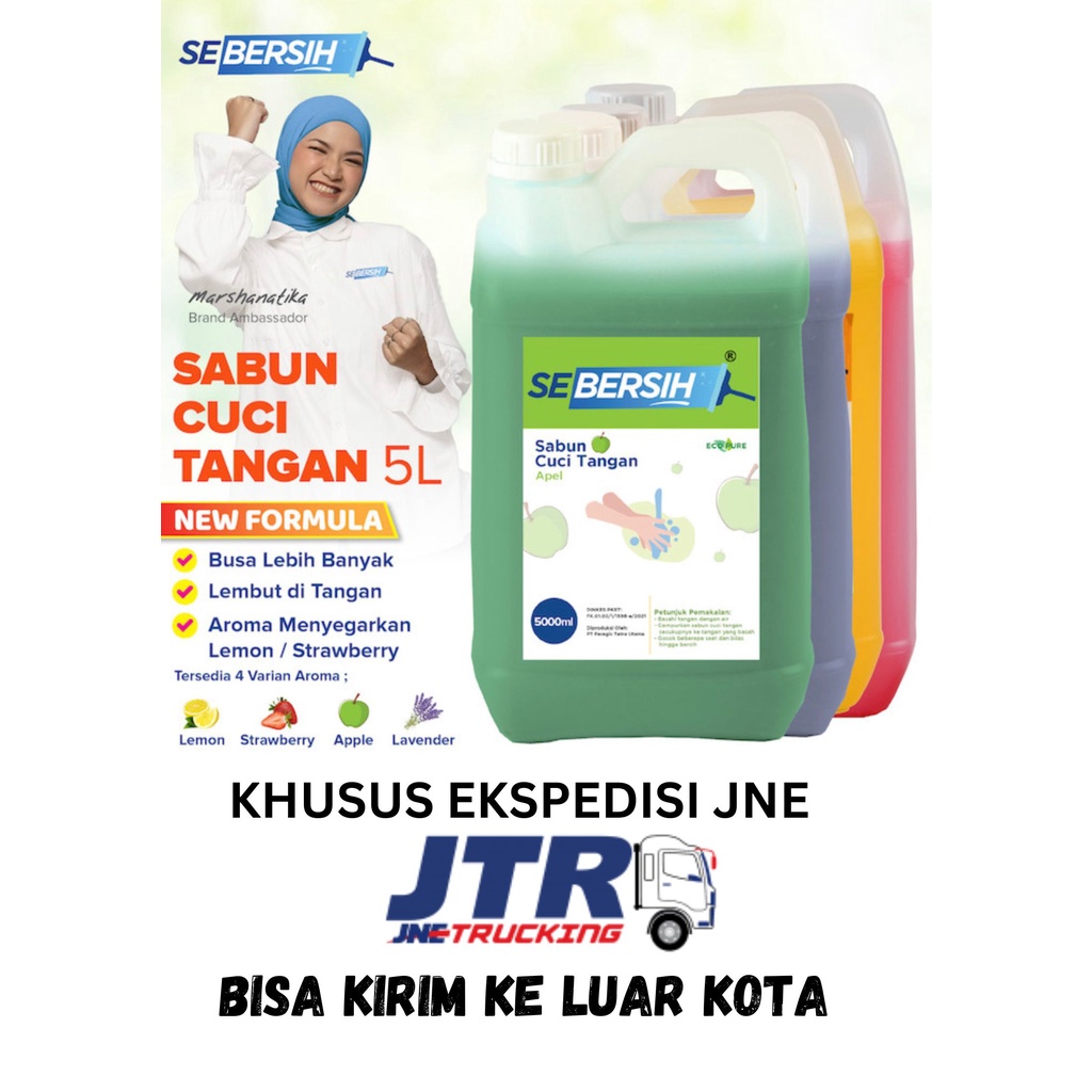 SEBERSIH Handsoap Sabun Cuci Tangan 5 Liter KHUSUS KIRIM JNE