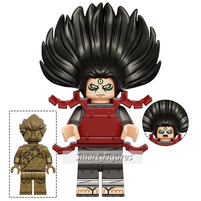 Naruto Minifigures Senju Hashirama Namikaze Minato Uchiha Madara Sarutobi Hiruzen Mainan Hadiah Mini Figure KDL814