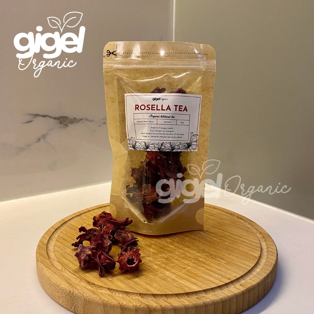 

Dried Rosella Tea Merah 15g, Teh Bunga Rosela Kering Gigel Organic