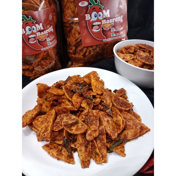

basreng daun jeruk/ basreng pedas/ basreng/basreng pedas daun jeruk