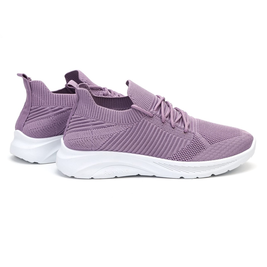 Sneakers Wanita Sport Shoes Canvas Cewek Sepatu Imprt Rajut Casual SX8515