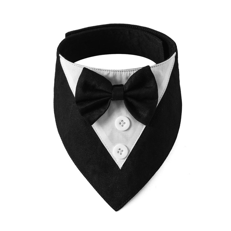 Gabriel premium bow tuxedo bib