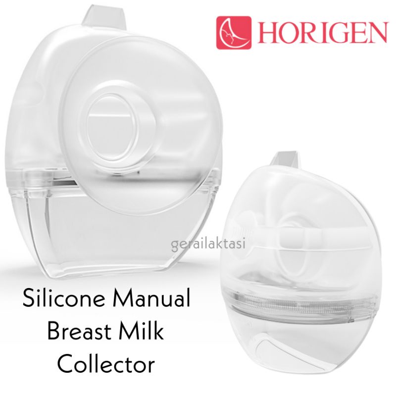 Horigen Wearable Manual Breast Milk Collector - Penampung ASI silikon dengan hisapan