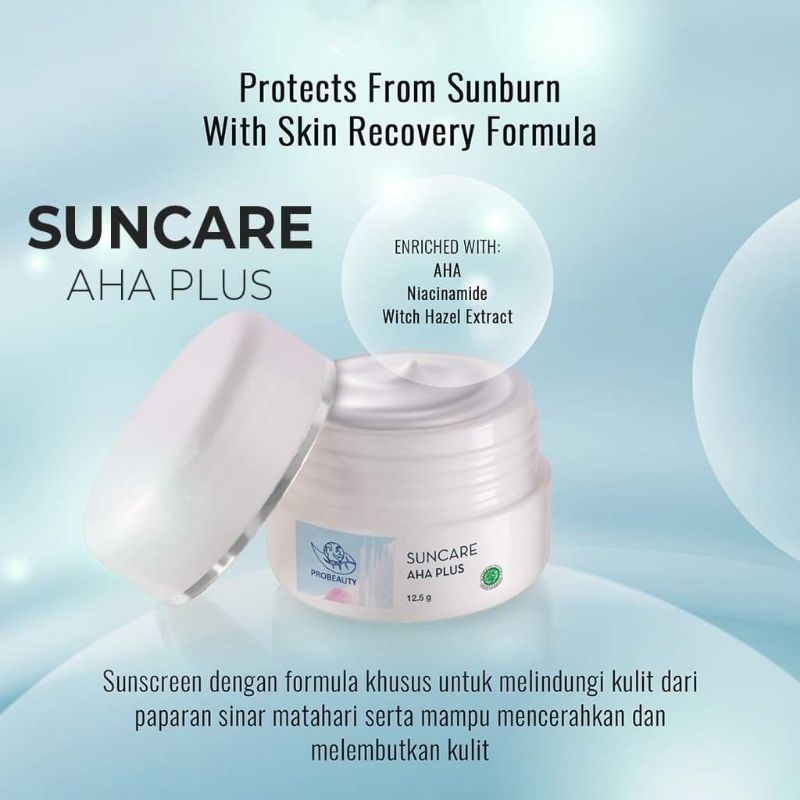 SUNCARE AHA PLUS PROBEAUTY - SUNCARE FLEK- SUNSCREEN FLEK - SUNBLOCK FLEK - KRIM SIANG FLEK - PROBEA