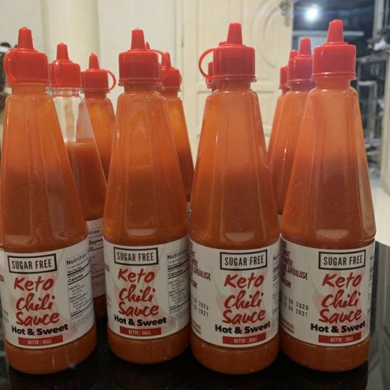 

[E-X5X] ㊚] Keto Chili Sauce Hot & Sweet 300gr Sugar Free-amanah