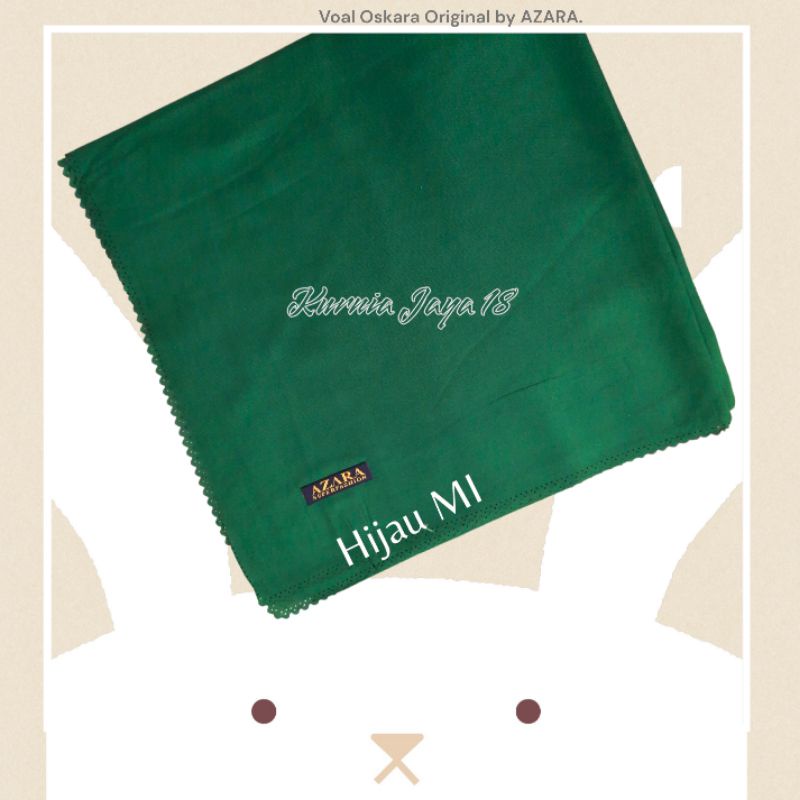 Hijab Segiempat Voal Miracle Oskara Masahi / Forever / Paris Voal / Japan / Premium Voal by Azara