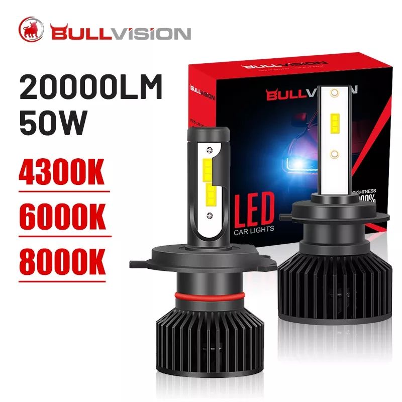 Bullvision HB3/9005 HB4/9006 Lampu Mobil Headlamp H4