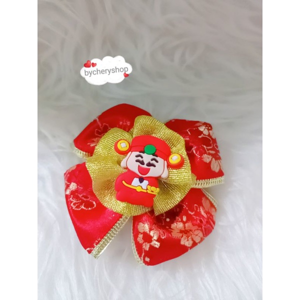 DIY jepit rambut anak Imlek Chinese new year