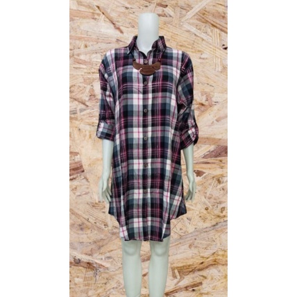 Tunik Kemeja Flanel Import