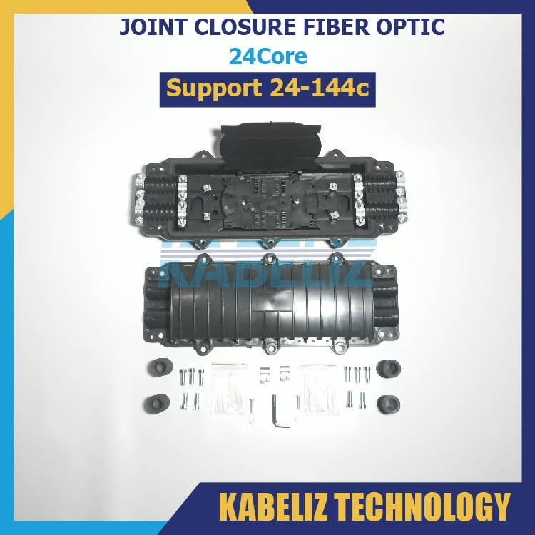 JOINT CLOSURE FIBER OPTIC 24 CORE 24C SUPPORT 24-144CORE