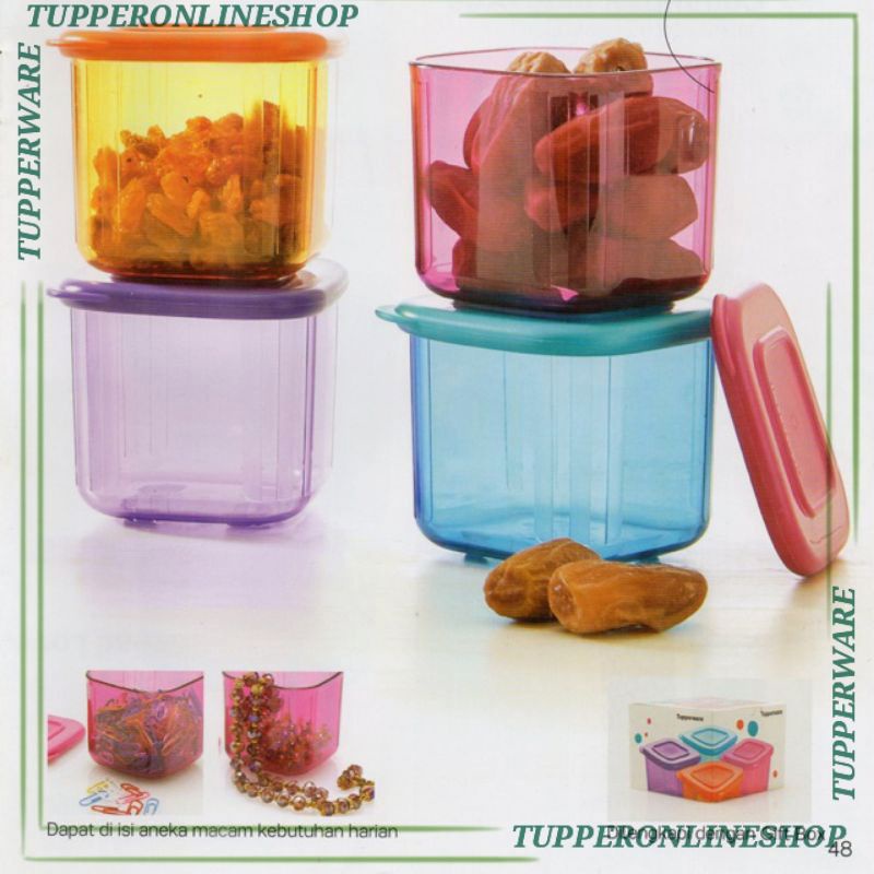 TUPPERWARE MINI CLEAR MATE SET / TOPLES MINI CRYSTAL