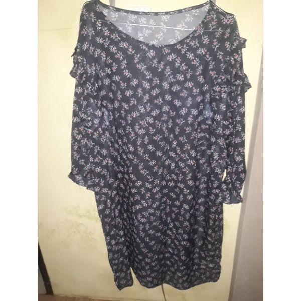 preloved tunik bunga