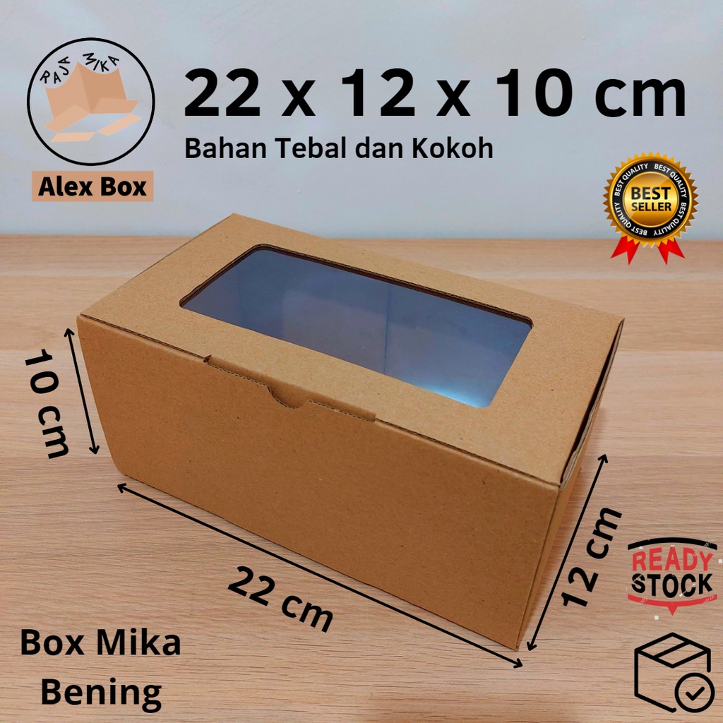 

Kardus Mika 22 x 12 x 10 cm... dus model diecut, untuk kue hampers dll
