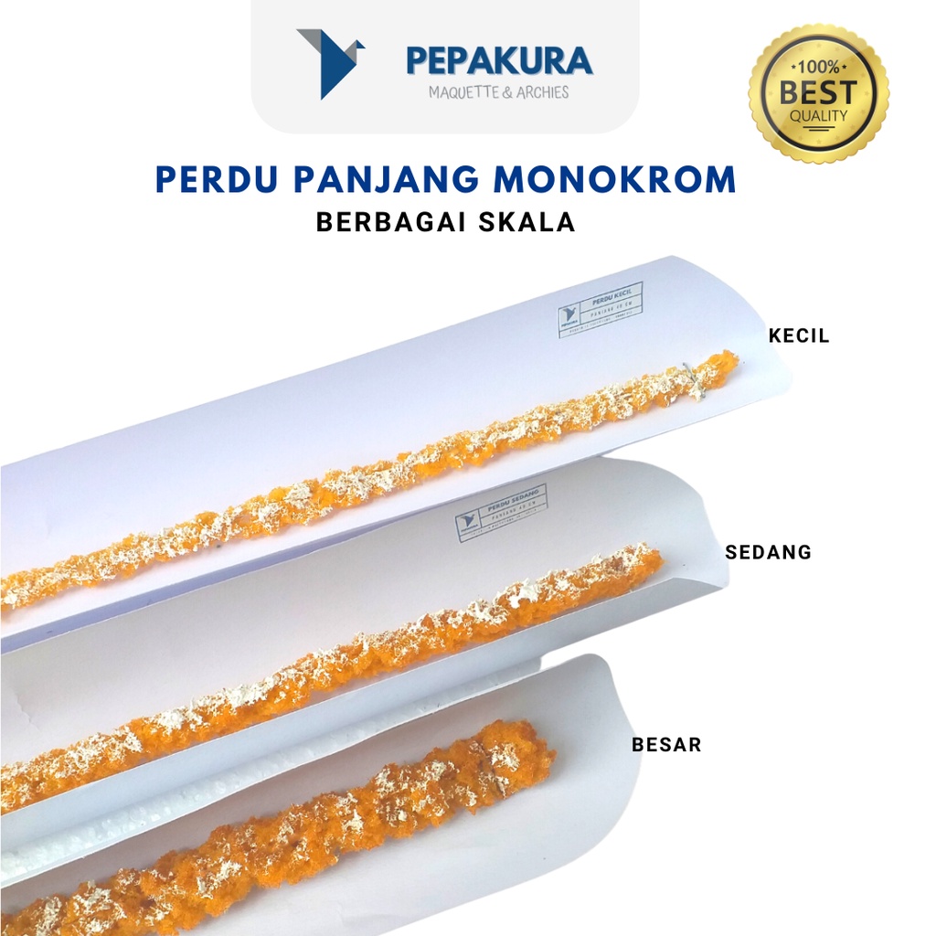Perdu Monokrom Panjang 40 cm - Perdu Semak Tanaman Artifisial Maket/Miniatur - Bahan Maket