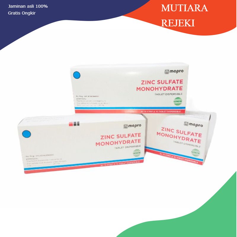 Zinc Sulfate Monohydrate 20 Mg Tablet Mepro