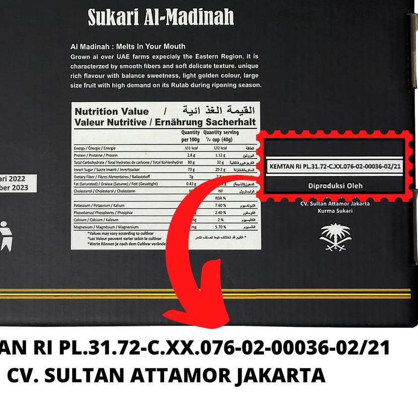 

FREE ONGKIR!Kurma Sukari NR Premium 1Kg|KD9
