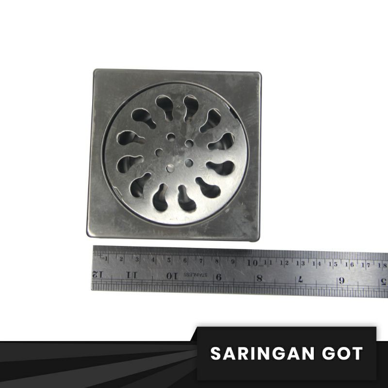 Saringan Got Kamar Mandi 10 cm x 10 cm  / Stainless Stell / Floor Drain Kualitas Bagus