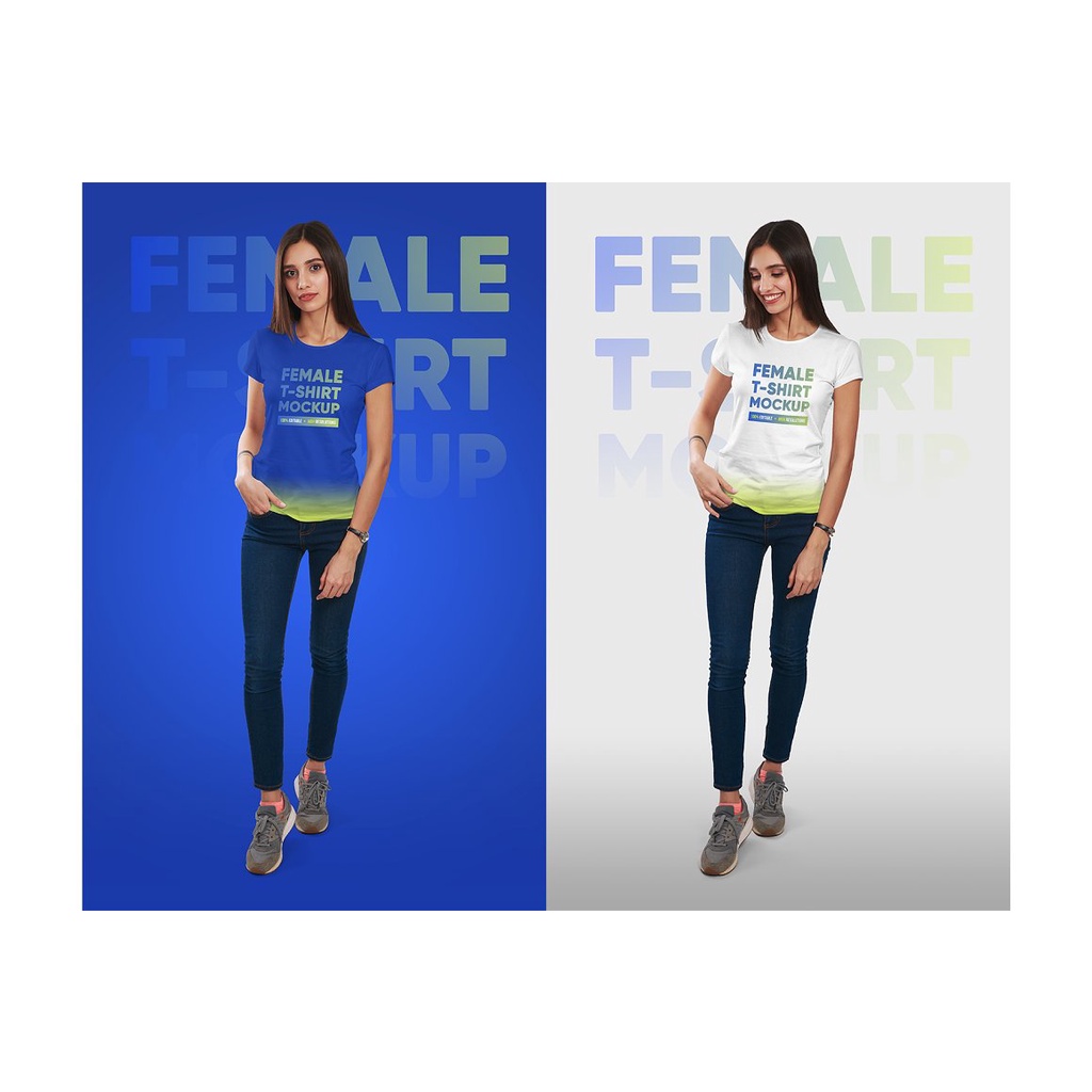 Female T-Shirt Mockups Vol 3 Part 2