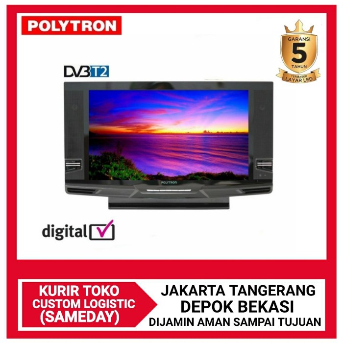 Polytron Digital TV 24 Inch PLD 24V223 Semi Tabung DVB-T2 HD Ready