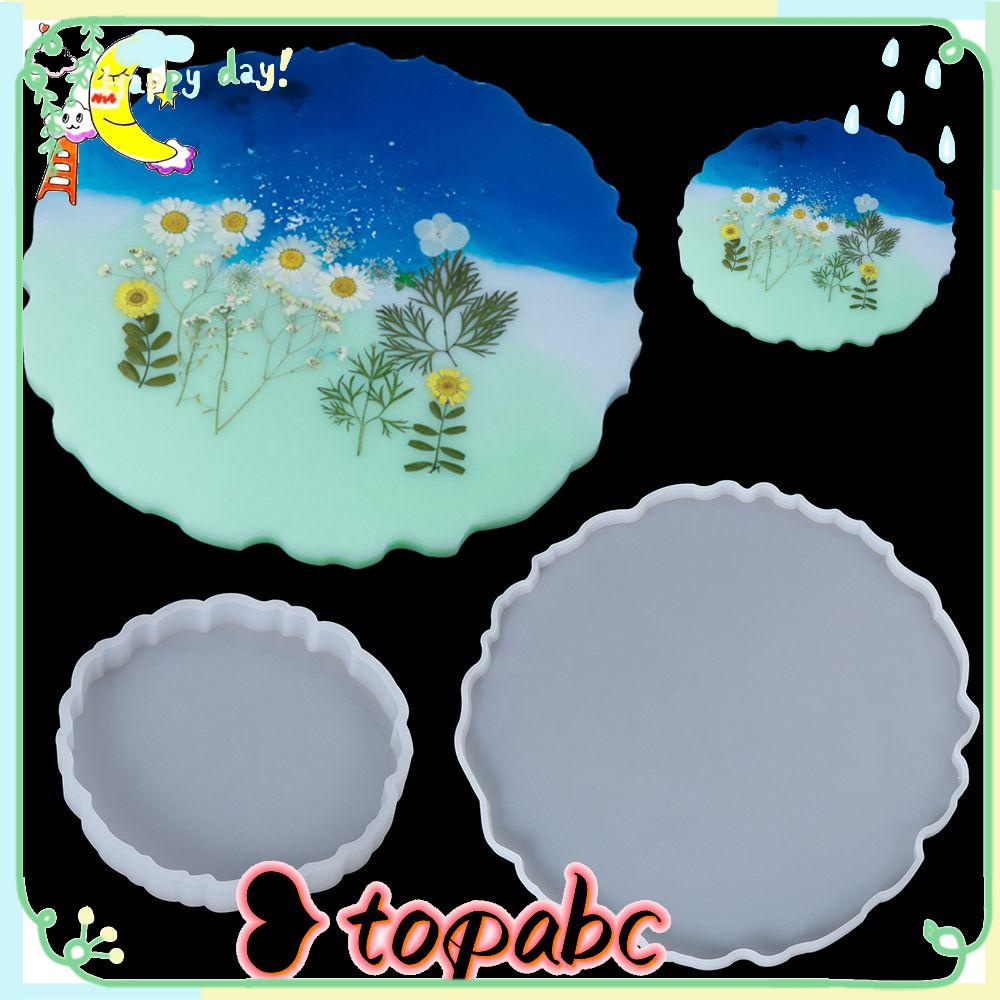 Top Resin Casting Cetakan Clay Alat Lem Tetes DIY Craft Coaster Kristal Epoxy