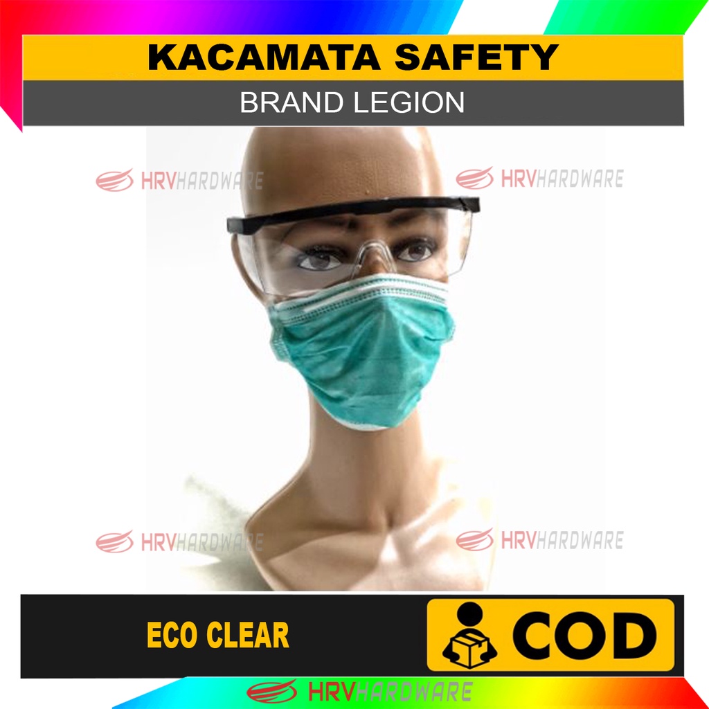 Kacamata Eco Gerinda Bening Safety Glasses Kacamata Las