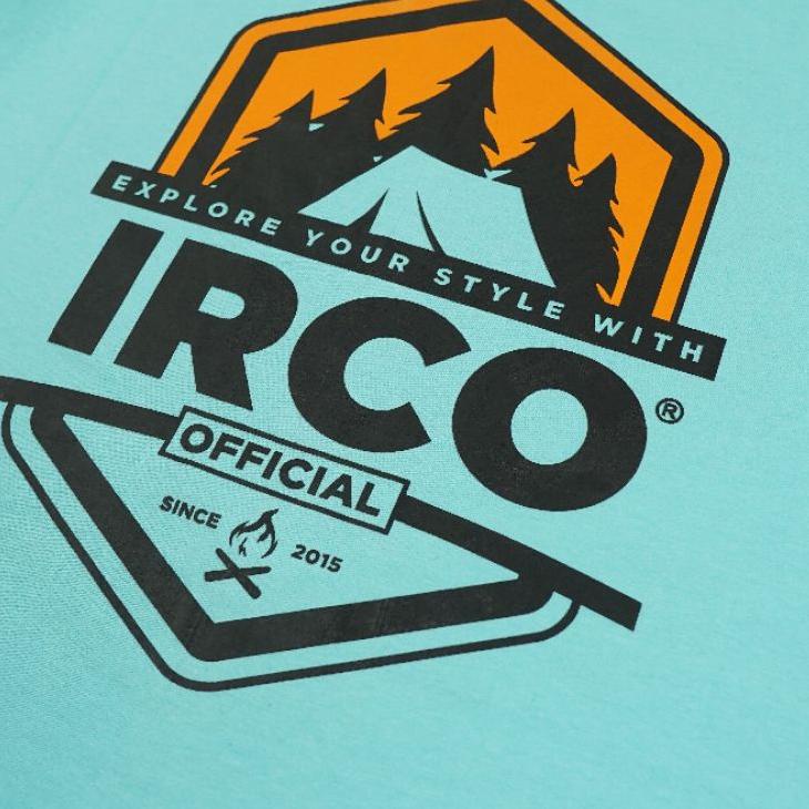 Produk Trending Kaos irco lengan pendek murah - Kaos biru tosca pria dan wanita - Kaos katun combed 