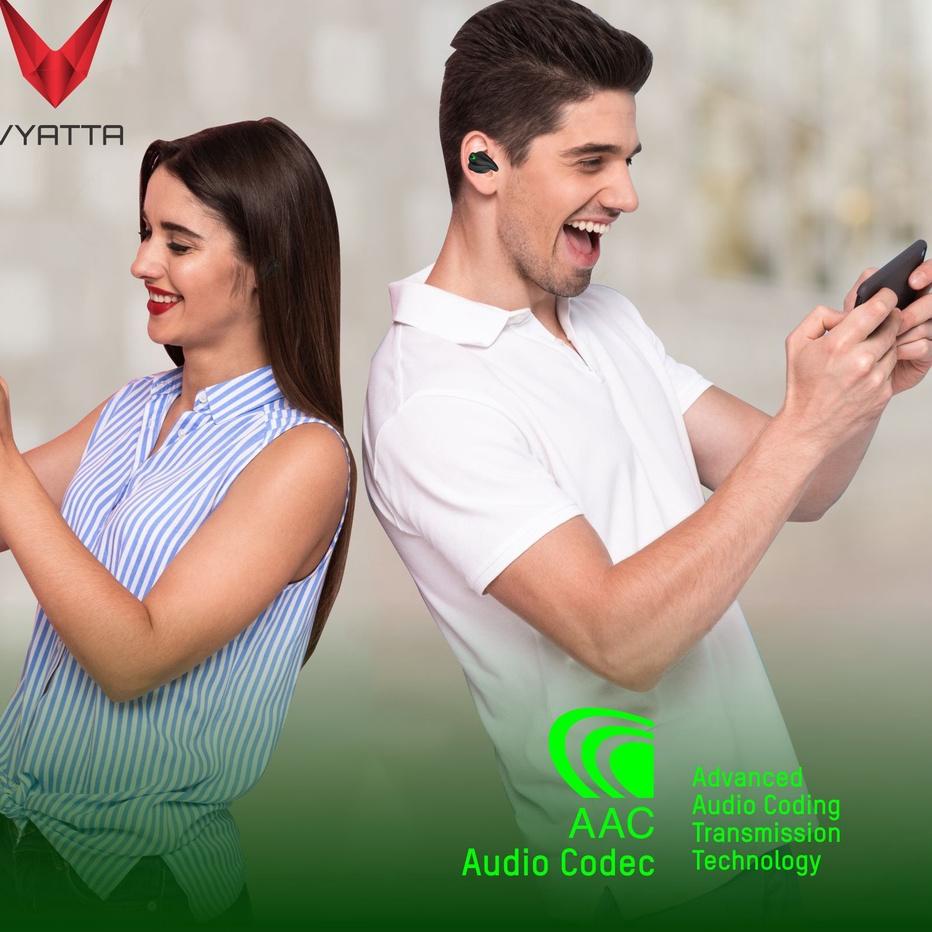 Stok Terbatas VYATTA AIRBOOM NITRO X TWS BLUETOOTH HEADSET EARPHONE GAMING MODE 40 MS 16 IN 1 TOUCH 