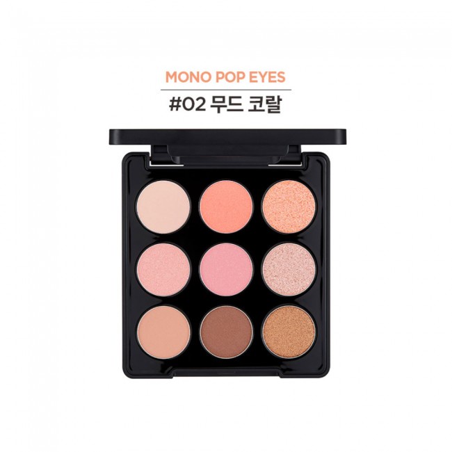 The Face Shop Mono Pop Eyeshadow Palette 02 Mood Coral