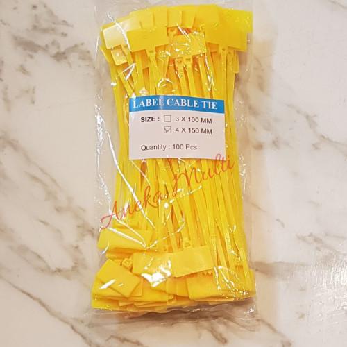

Label Kabel Ties Cable Tie Maker Name Tag Lan Tulis 4X150 100 Pcs K Kualitas Best Seller