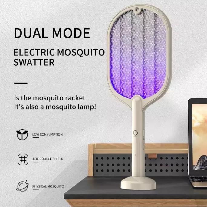Raket Nyamuk Wireless Dual Fungsi Aesthetic Luby L3852