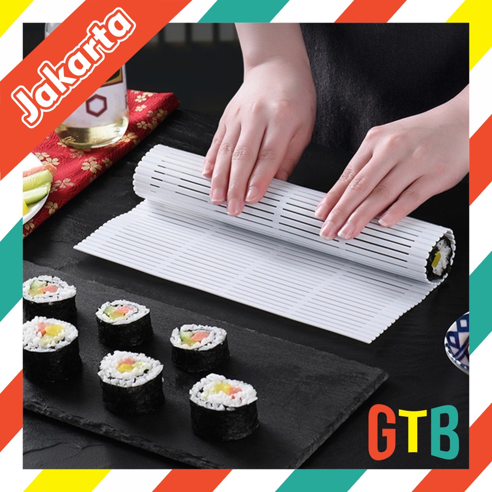 ❤️GTB❤️ Sushi Roller Anti-Moisture Rice Roll Membuat Cetakan Alat Cetakan Tirai Sushi R858