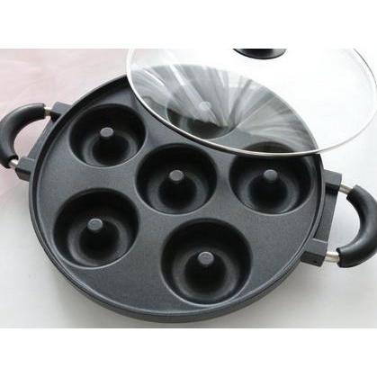 

Cake Pan Alat Dapur Panci Teflon 6 Lubang Pencetak Pembuat Kue Donat