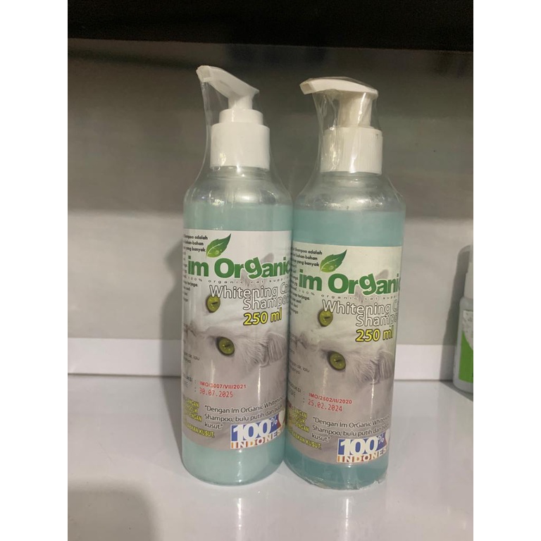 im organic shampo whitening cat shampo 250ml sampo kucing sampo hewan