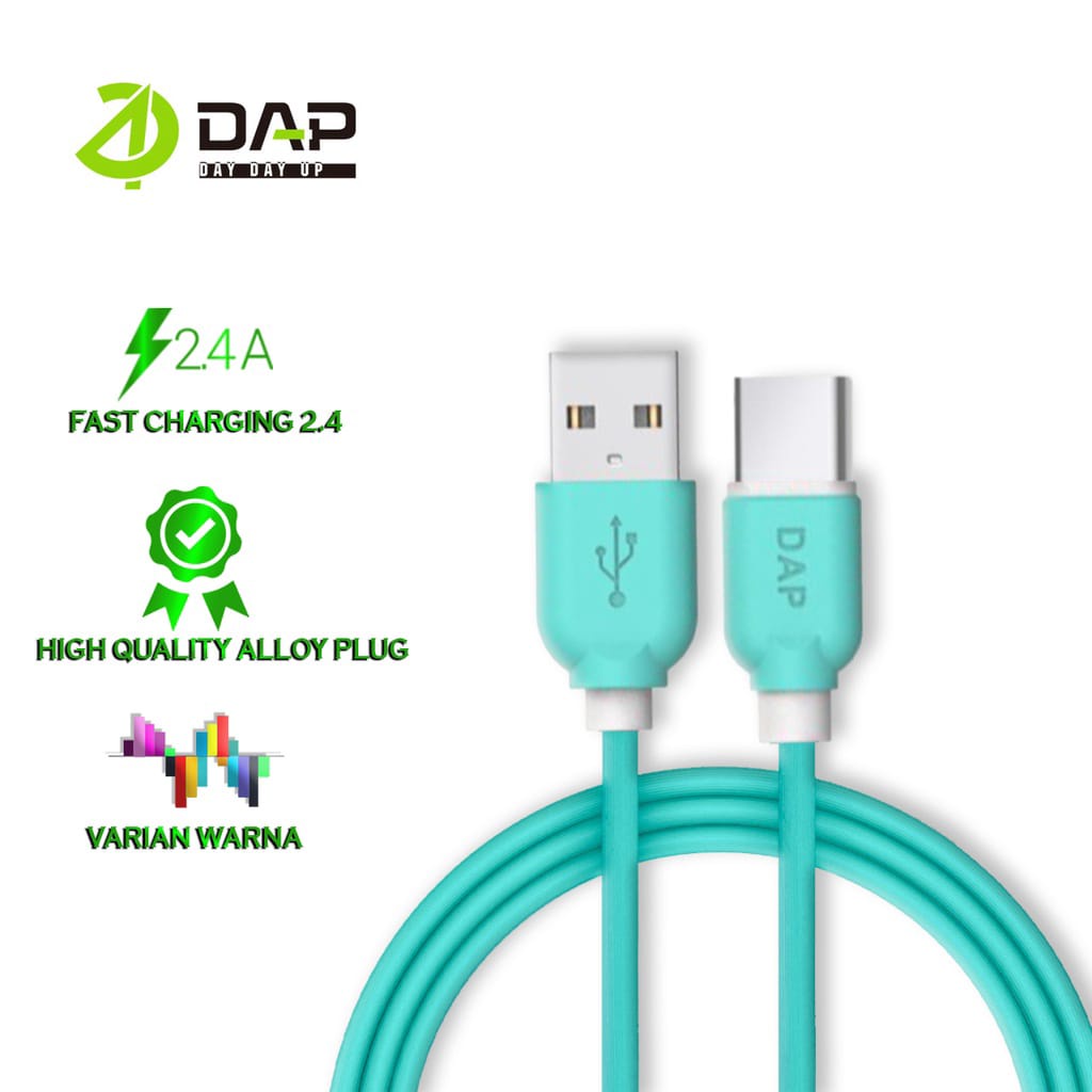 DAP Kabel Data DYT100 DAP Type C 100cm Fast Charging 2.4A  CABLE DAP TYPE C DAP