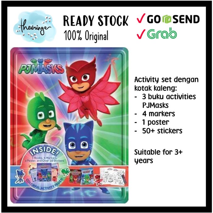 Pjmasks Happy Tin / Pjmask Pj Mask Activity Book Buku Pj Masks