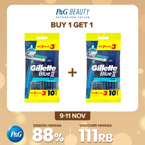 Gillette Pencukur Blue 2 Plus Razor Pisau Cukur - Isi 2