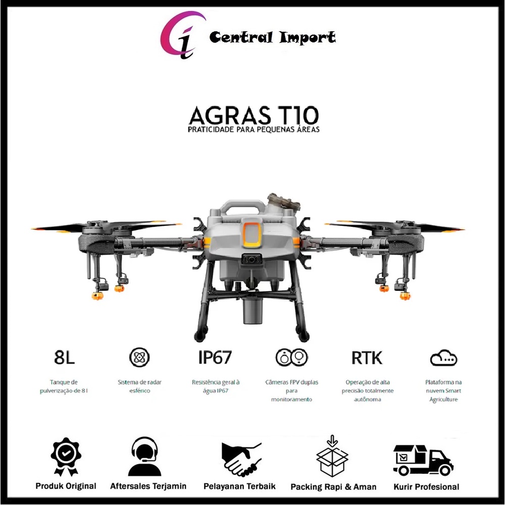 DJI Agras T10 Spraying Drone - Drone Pertanian DJI Agras T10 Original