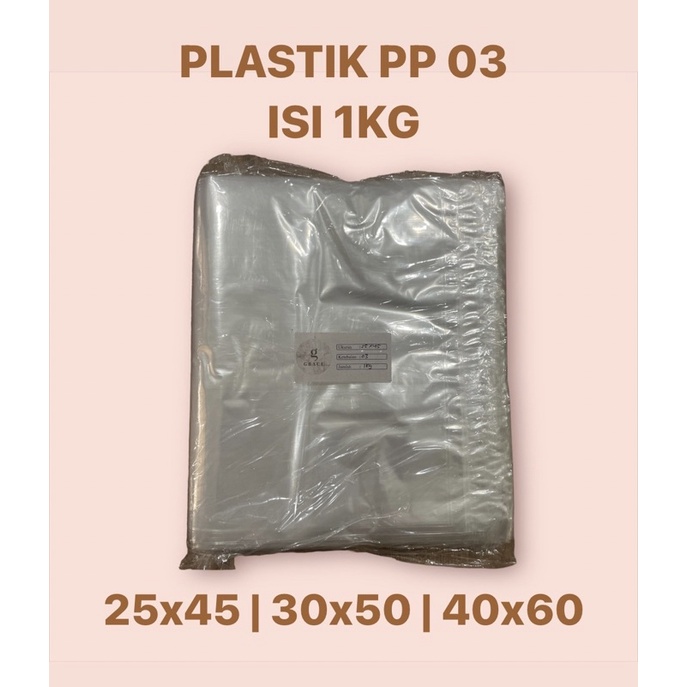 PLASTIK PP 03 1 KG | 25x45 | 30x50 | 40x60