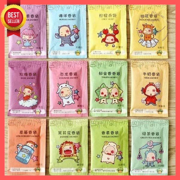 GOS -I206- Pengharum Ruangan Pengharum Mobil Sachet - Pewangi Lemari Serbaguna - Pengharum Ruangan Aromaterapi Sachet