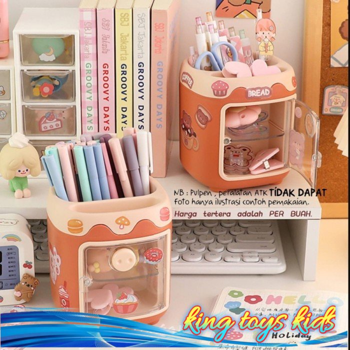 

TERBARU / Pen holder / Rak pulpen kosmetik / desk organizer / tempat alat tulis - RAK PULPEN