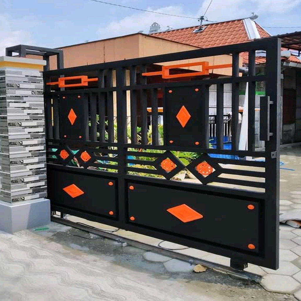 Jual Pintu Pagar Besi Minimalis Terbaru - Pagar Galvanis Besi Anti