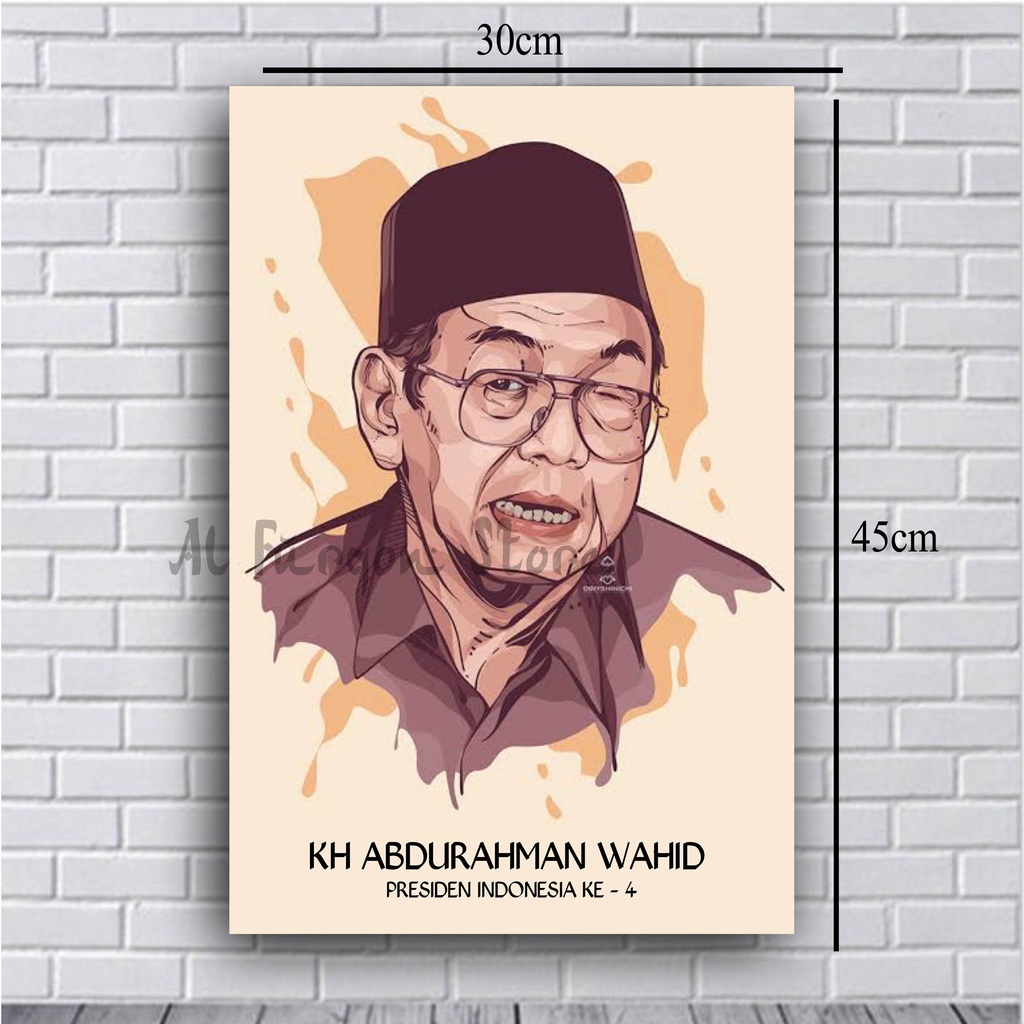 POSTER GUSDUR / FOTO GUSDUR / POSTER KH ABDURAHMAN WAHID / POSTER HABIB / POSTER ISLAM / HIASAN DIND