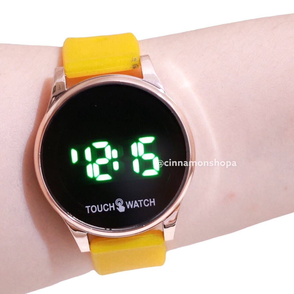 Jam tangan LED wanita pria touch screen layar sentuh smartwatch jam digital