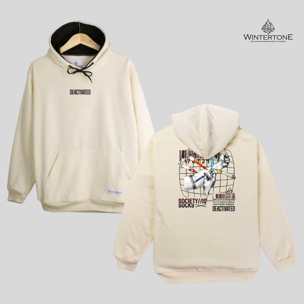 Sweater Hoodie Pria Distro Cream Original WINTERTONE Streetwear Series 2 WNTRN Aesthetic Cowok Cewek Suiter Pullover Swater Hodie Sweeater Motif Sablon Unisex Switer Laki Laki Basic Lokal Brand