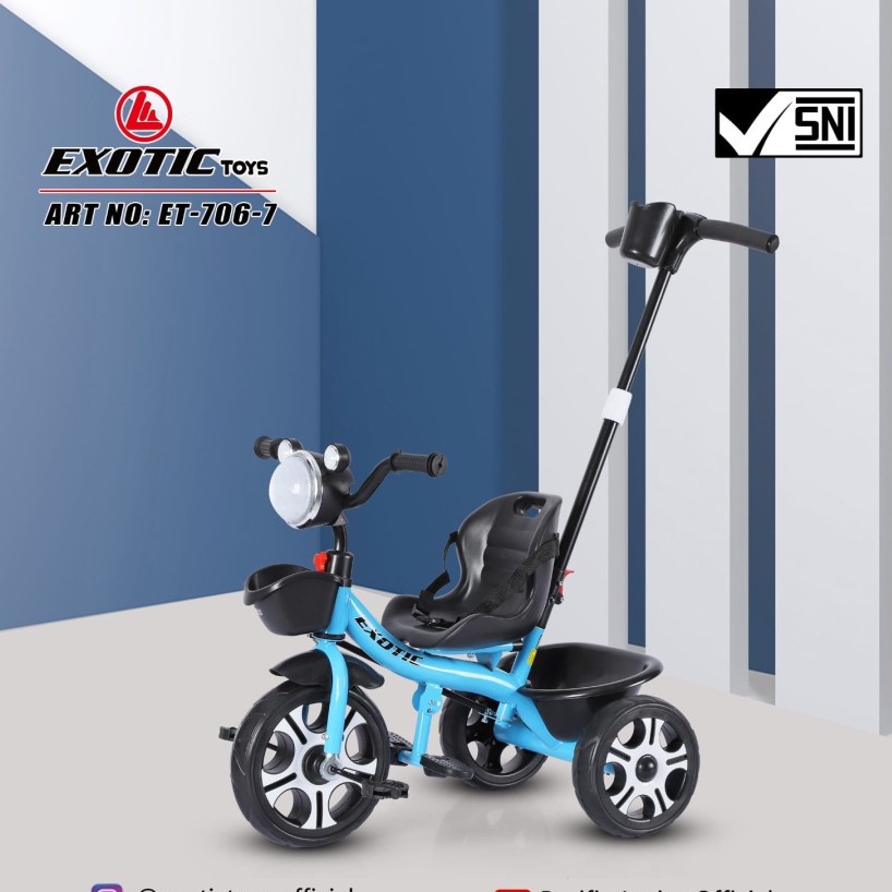 Sepeda balita roda tiga exotic ET 1267 1269 706-7 sepeda roda tiga kereta dorong anak bayi dorongan anak bayi baby stroller tricycle motor ET1267 ET1269 ET706-7 ET1265 ET 1265 ET1263 ET 1263 ET1268 ET 1268 ET2251 ET 2251 AT7705 AT 7705 AT7702 AT 7702