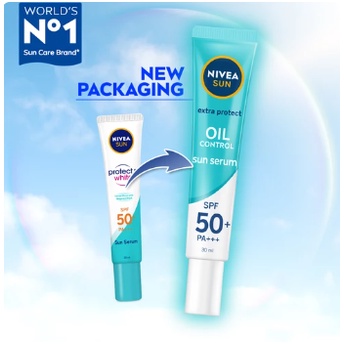 ☘️Yuri Kosmetik☘️ Nivea Sun Face Serum Spf 50/PA++++ / Sunscreen oil control