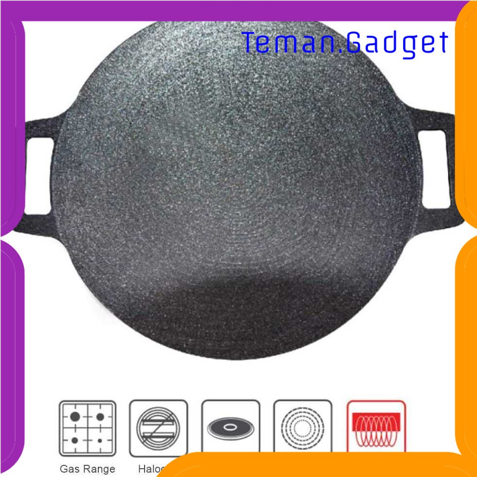 TG - DPR Rotisserie Wajan Masak Thick Cast Iron Pancake Pan Nonstick 33cm - C0045