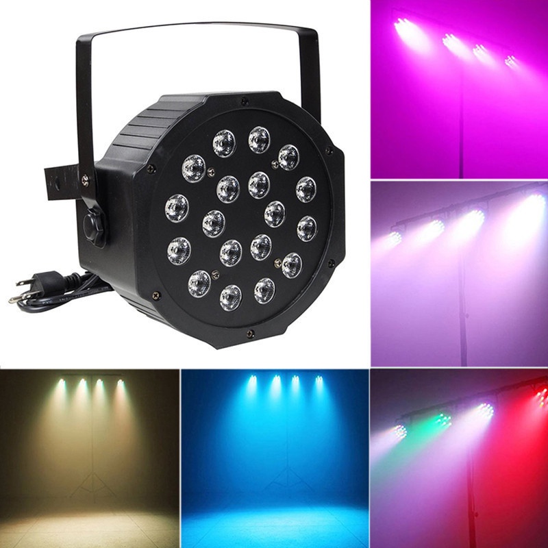 Lampu LED RGB Flash Proyektor Latar Belakang Flood Light DJ Panggung Pernikahan Profesional Port DMX Alien - 7CLL2MBK